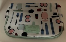 Clinique x Kate Spade Cosmetics Zipper Pouch Makeup Organizer Bag Limited