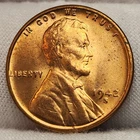 1942 S Lincoln Wheat Cent Penny 1c San Francisco One Cent US Copper BU LC-s42Md6