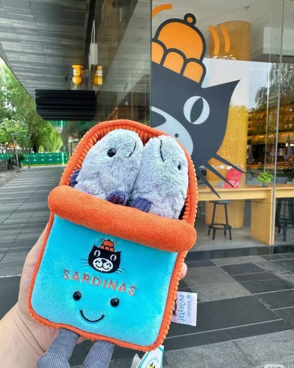 100% Genuine Jellycat Amuseables Sardine Tin Brand New With Tag