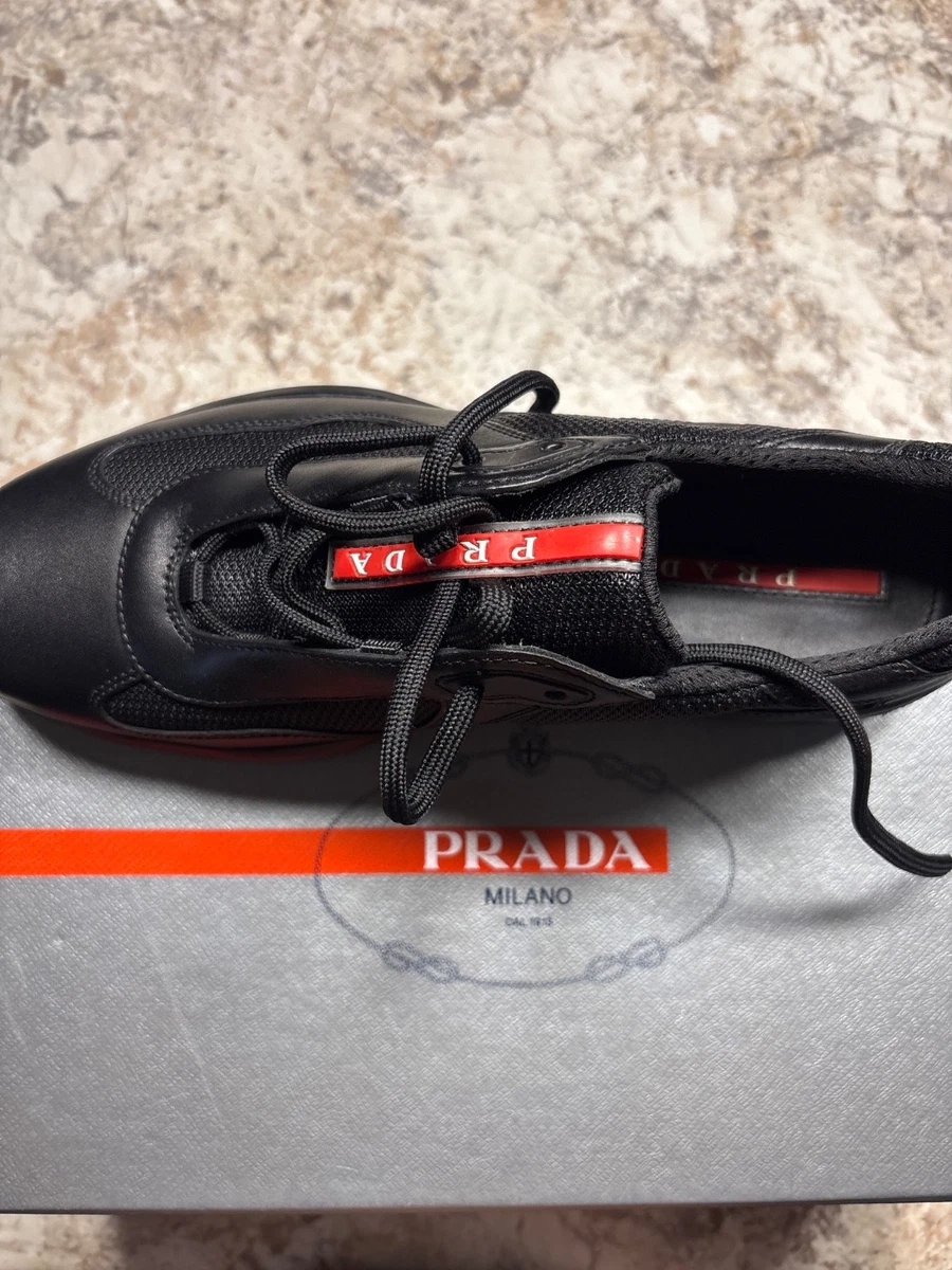PRADA Leather Upper Black Casual Shoes for Men for sale | eBay