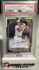 2024 Bowman Chrome #CRA-JHO Jackson Holliday Rookie Auto Refractor RC /499 PSA 9