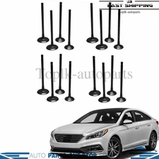 1.8L 2.0L Engine Intake & Exhaust Valve Kit For 2011-17 Hyundai Kia L4 DOHC 16V