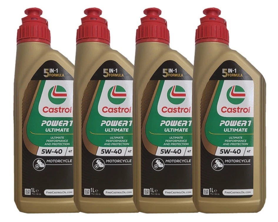 CASTROL 14300000 Huile Moteur 4 Temps 1L Power 1 Racing 4T 5W-40