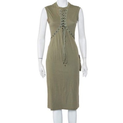 Christian Dior Galliano period Lace-up Dress Long One Piece Women