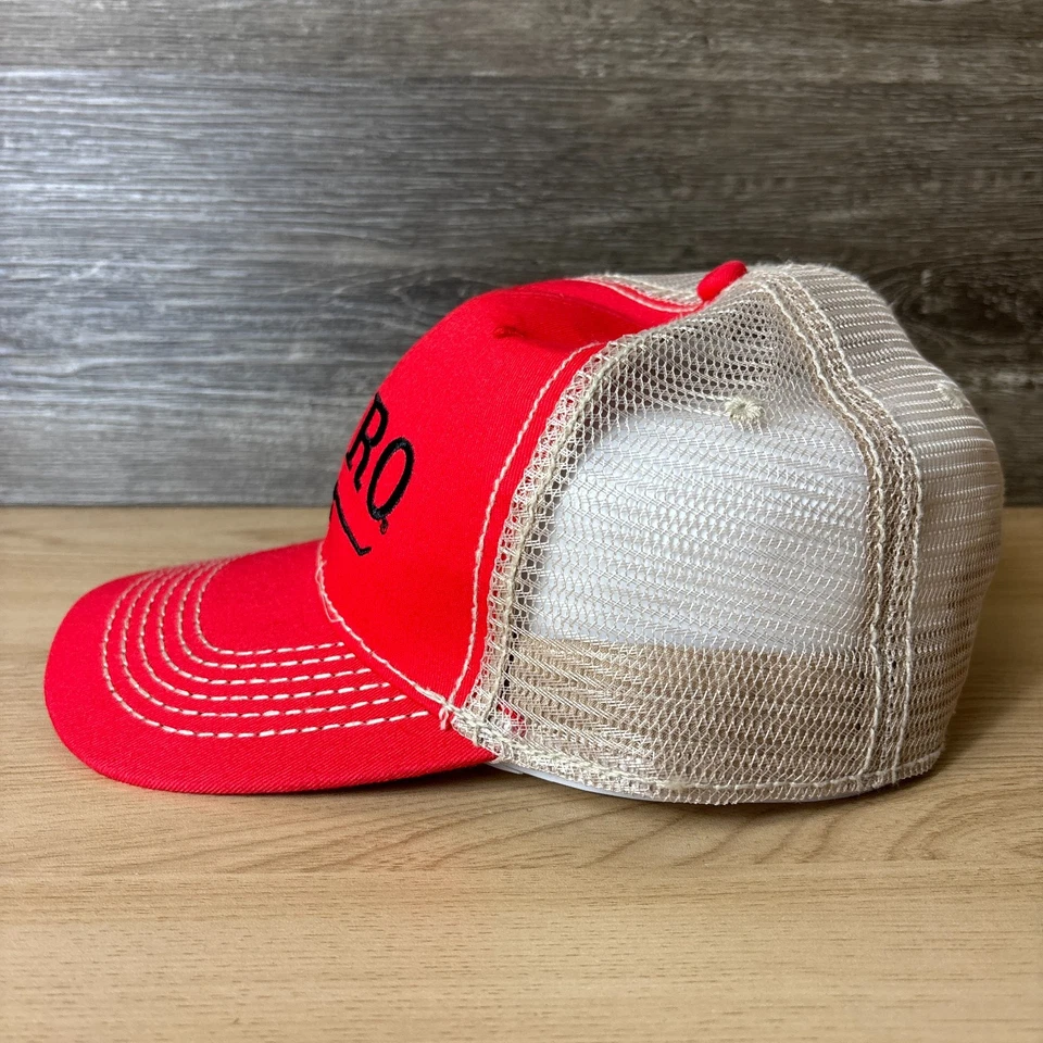 Boné masculino bordado marrom vermelho alça traseira chapéu TORO - Imagem 4 de 4