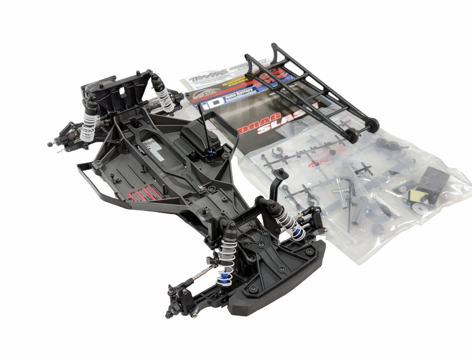 New Traxxas Drag Slash Chevy C10 1/10 Roller Slider Chassis Rc Car