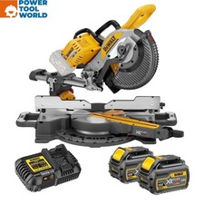 DeWalt DCS727T2-GB 250mm / 10" 54v FLEXVOLT Cordless Mitre Saw Inc 2x DCB546 ...
