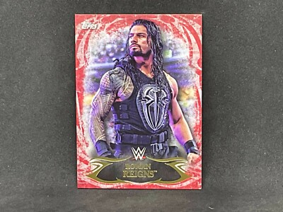 2015 Topps Undisputed #14 - Roman Reigns - Red Parallel