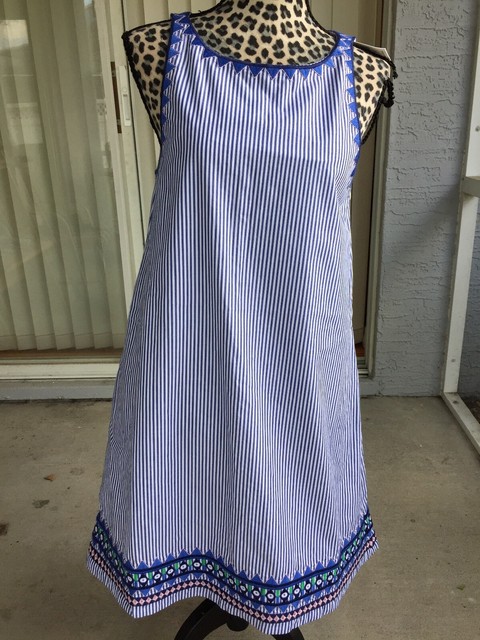 embroidered swing dress