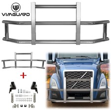 Truck Front Deer Guard Bumper For Volvo VN/VNL 2004-2017 With Mounting Brackets