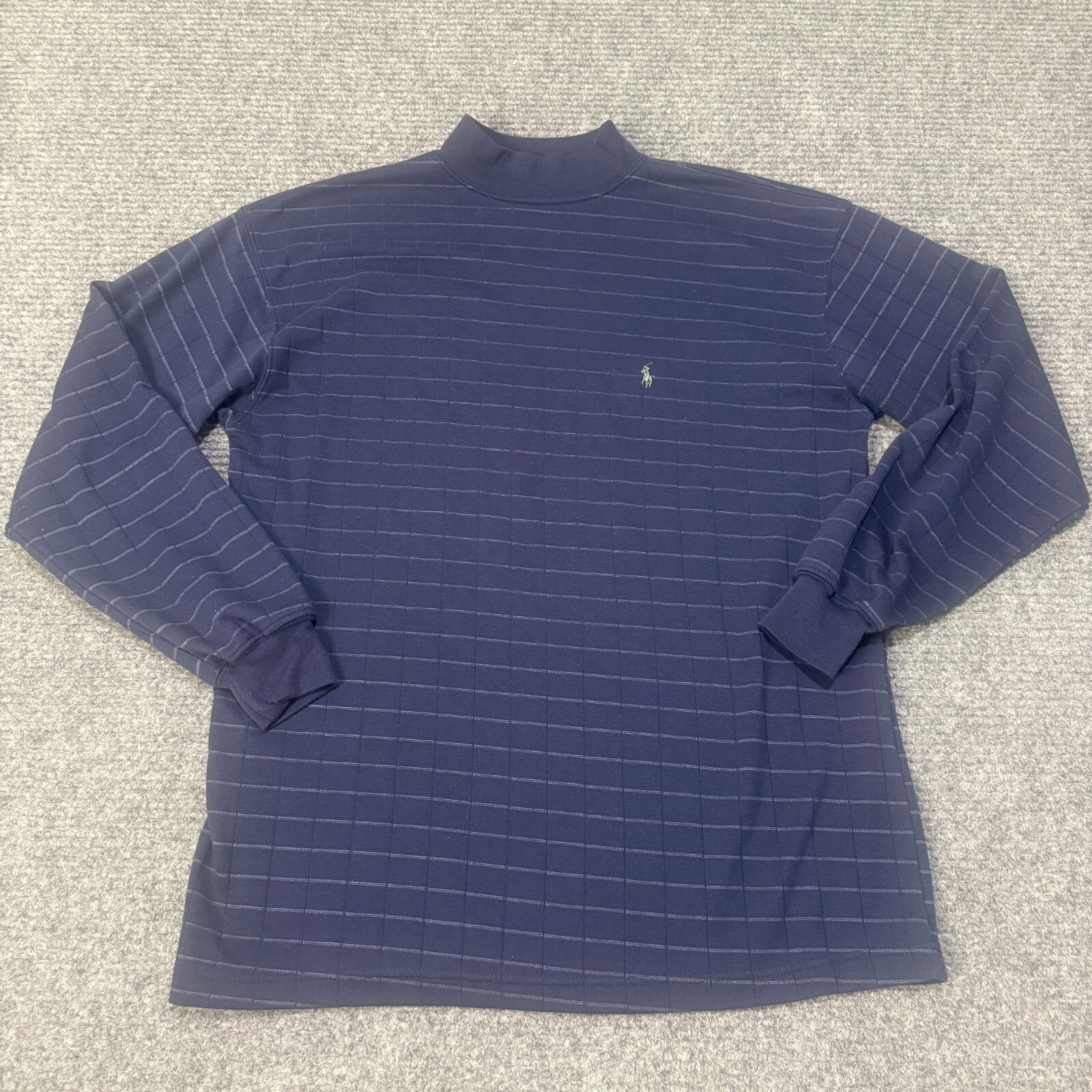 Maglione Ralph Lauren vintage uomo grande blu pullover pony felpa cotone