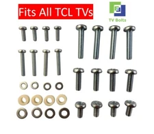 Full set of TCL TV Mounting Bolts/Screws and Washers - Fits any size TV