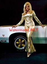 Linda Vaughn "Miss Hurst Golden Shifter" SEXY Body Suit & Grand Prix PHOTO! #27