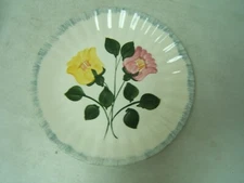 Blue Ridge Southern Potteries Patsy Ann Pink Yellow Flowers Dinner Plate 10 1/4"