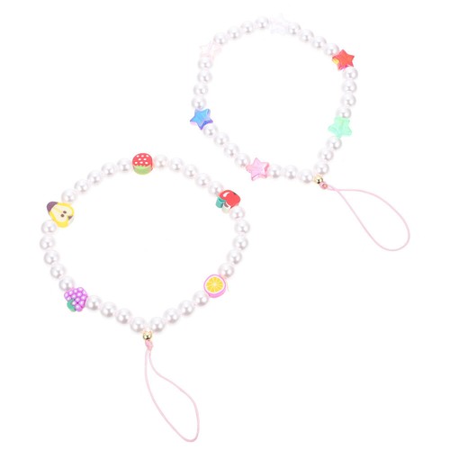 2 Pcs Sternperlenarmband Handydekoration Handy-Ketten- -Accessoire - Zdjęcie 11 z 12