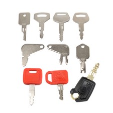 10 Heavy Construction Equipment Ignition Key Set For JD Case Komatsu Caterpillar