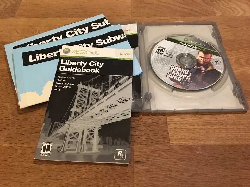 Xbox 360 Grand Theft Auto IV 4 Platinum Hits Video Game Rockstar Games 2009 - Image 4 of 4