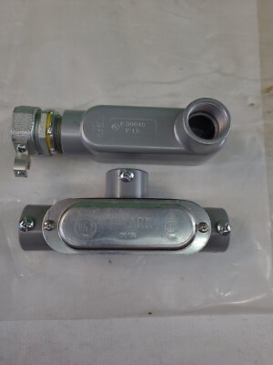 ASST 1'' EMT PARTS-CROUSE HINDS LTB100G-KILLARK OL-30 COVER-CHINDS OT-3 BODY