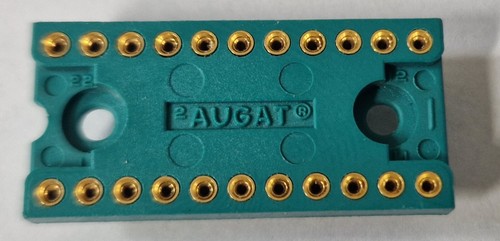 10 X Augat 22 pines oro IC enchufes nuevo stock antiguo - Imagen 2 de 3