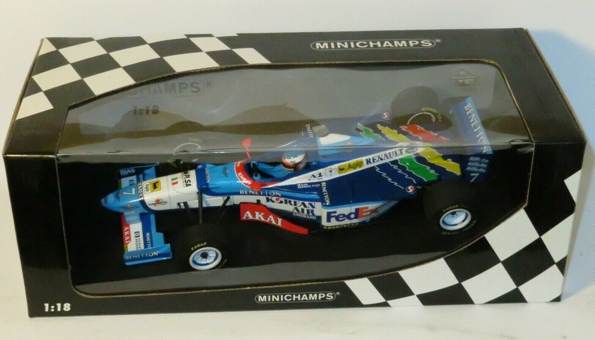 Minichamps BENETTON B197 RENAULT Jean Alesi 1 18 RARE for
