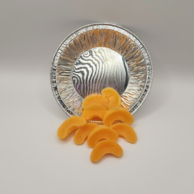 Medium Size Peach Slices, Wax, Scented, Approx 59 Pieces, Handmade, Peach Embed