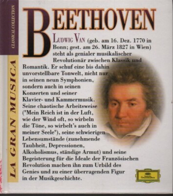 LUDWIG VAN BEETHOVEN - LA GRAN MUSICA - CLASSICAL COLLECTION '' BUCH & CD #38#