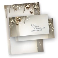 Motivpapier Weihnachten Noblesse 100 Sets O.F. FüR Firmen Briefpapier