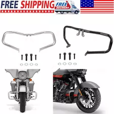 Chopped Engine Guard Crash Bar For Harley Road Street Glide Road King 2014-2023