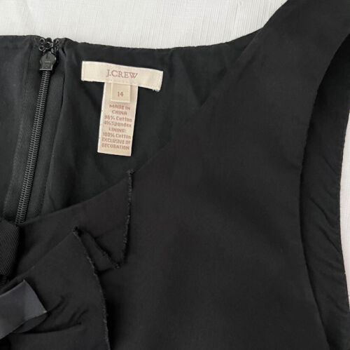 Mujer J. Vestido Crew Talla 14 Negro Honore Sin Mangas Volantes 27248 - Imagen 3 de 6