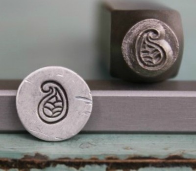 SUPPLY GUY 7mm Paisley Metal Punch Design Stamp (SGCH-29)