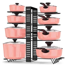 8 Tiers Pots and Pans Organizer Pot Rack Organizers,for Kitchen Organization