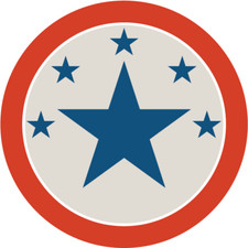United States Of America Stars Patriot Car Bumper Sticker Decal