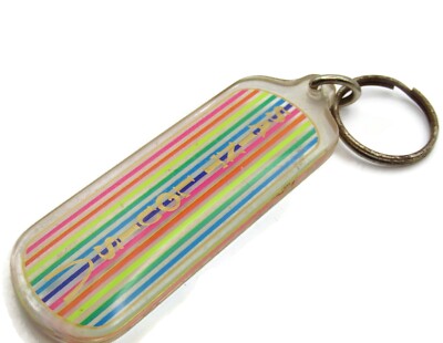 Vintage St. Louis Gateway Arch Keychain Rainbow Souvenir Metal Keyring Missouri