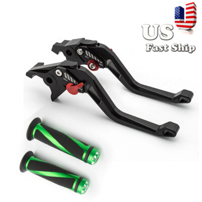 CNC 3D Short Clutch Brake Lever&Grips Set For CB919 2002-2007 VTX1300 2003-2008