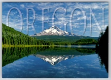 MT. HOOD Oregon - Reflection In Trillium Lake - Unposted POSTCARD