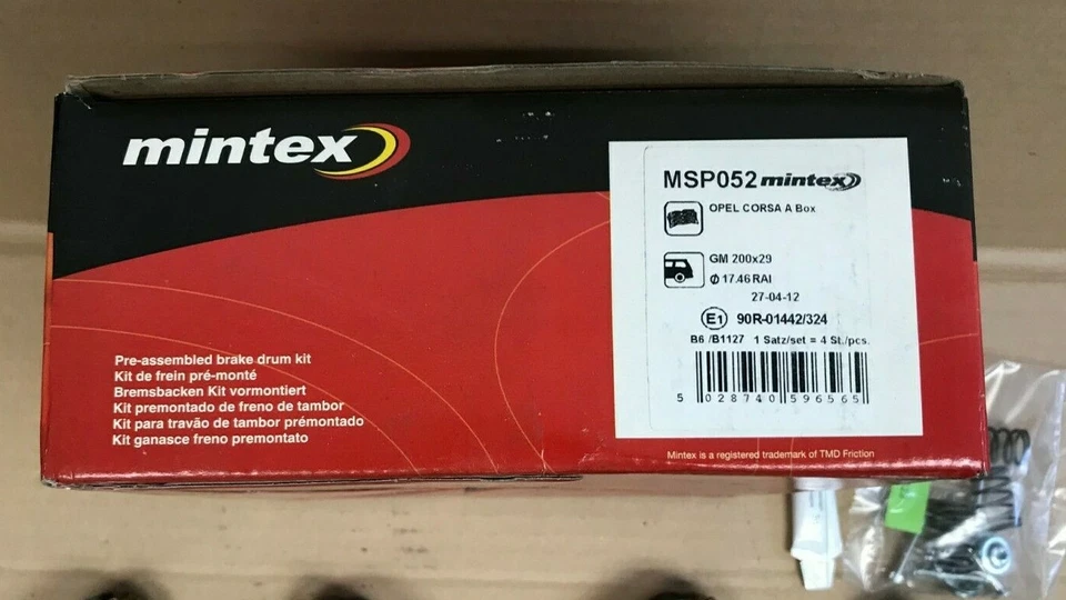 Mintex Bremsbackensatz Radbremszylinder KIT PRO  Opel Corsa A  MSP052 - Bild 3 von 3