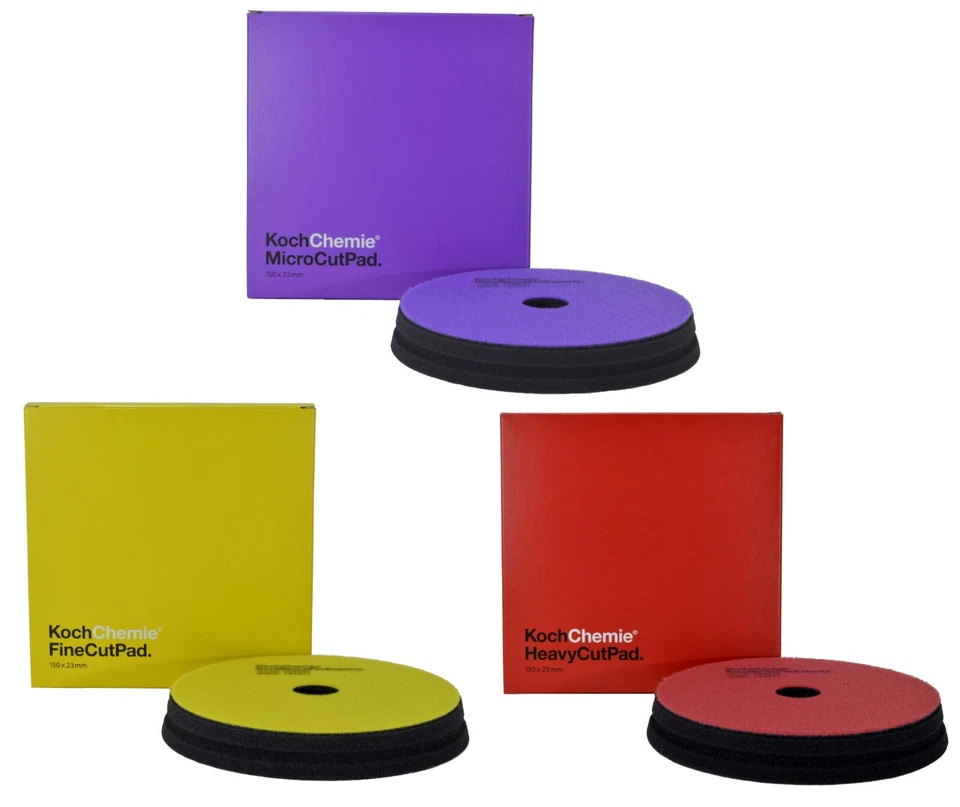 Koch Chemie Politur Set - Heavy Cut bis Hochglanz (3x Politur + 3x Pad 150mm) - Bild 2 von 4