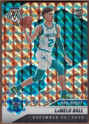 2020-21 PANINI MOSAIC REACTIVE ORANGE #262 LAMELO BALL | eBay
