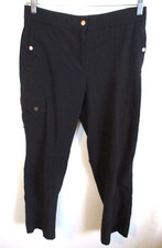 Chico's Size 0 S/4 Short Zenergy Cargo Pants Black