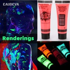 Face Body Art Paint Halloween Party UV Glow In Night 8 Colors 10ml 5 Pieces Set