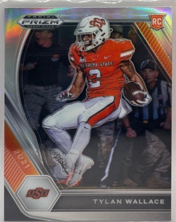 2021 Panini Prizm Draft Picks Collegiate Tylan Wallace Silver #126 RC