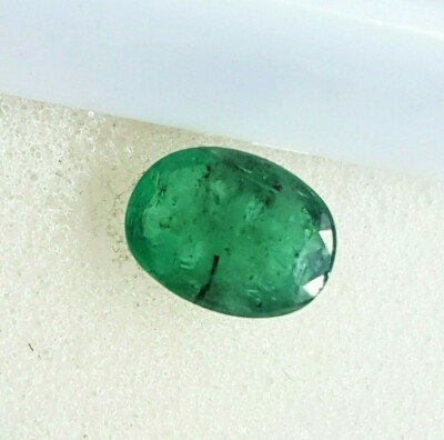 100% Natural Zambian Emerald 1.30 Ct Certified Loose Gemstone With Free Gift