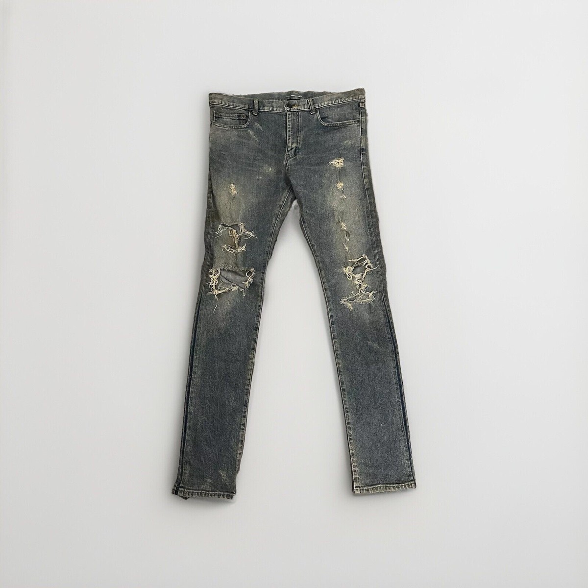 SAINT LAURENT PARIS FW13 BLOWOUT Jeans Oil Wash 34 RARE | eBay