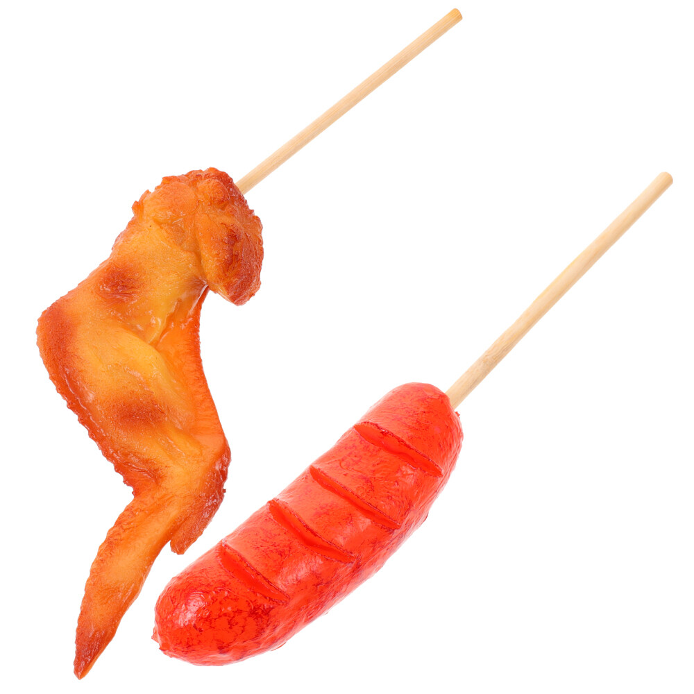 Simulation Barbecue Skewers Practical Fake Food Prop Pretend Play Model
