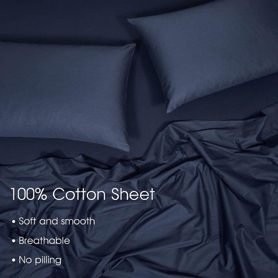 Extra Deep Pocket Queen Sheet Sets Fits 18"24" in Thick Mattress 100