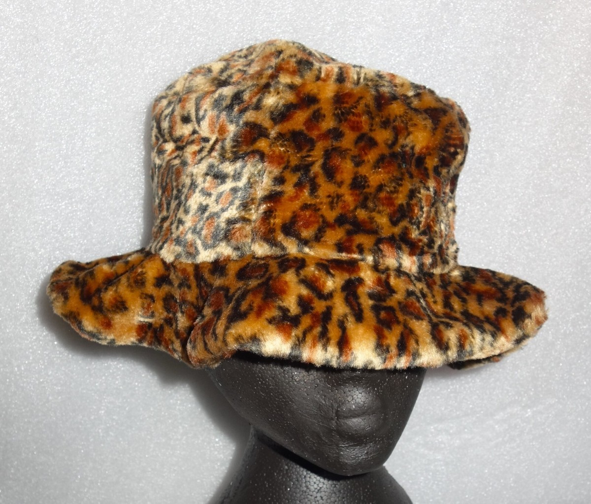 NEW Leopard print faux fur Bucket Festival Rave Gift for