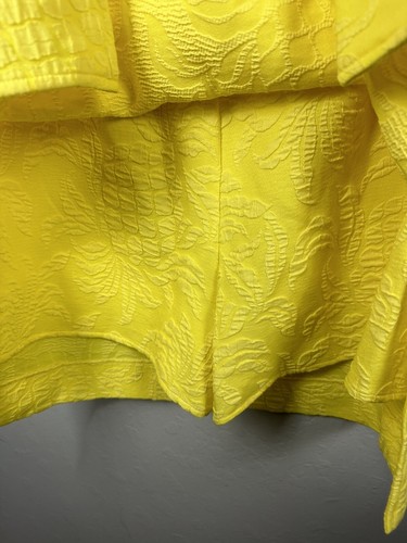 NWT Lilly Pulitzer Kipton Romper Calla Yellow Pineapple Pucker Jacquard 10 $218 - Picture 5 of 5