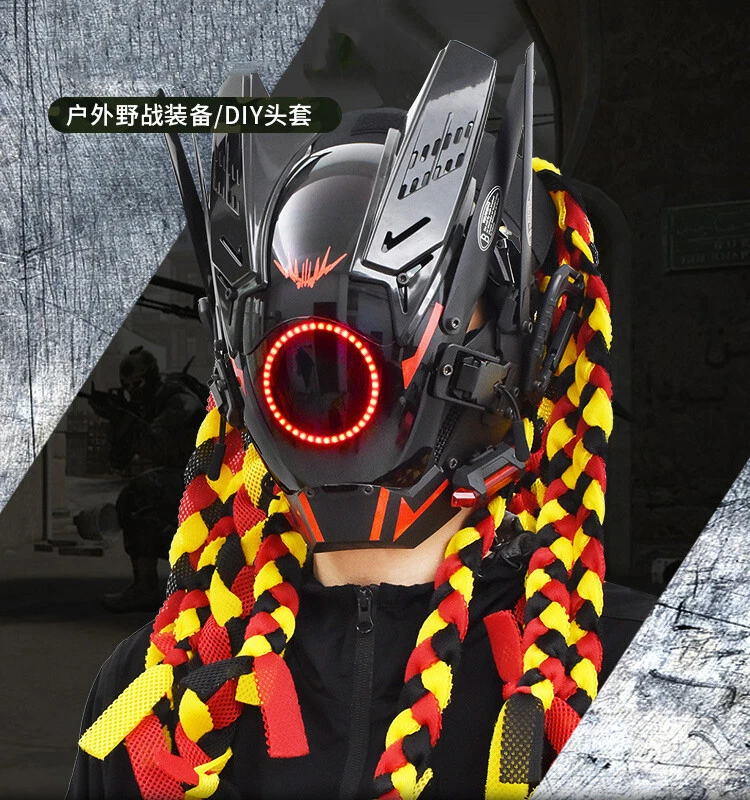 Tactical headgear Dirty braids forehead protection wig Cosplay hat headscarf - Image 4 of 4