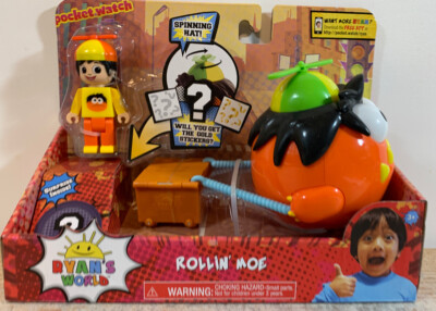 Ryans World Rollin  Moe, Moe Figure Spinning Hat, NEW