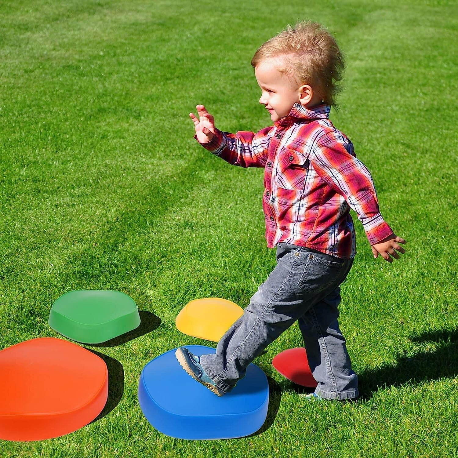 Stepping Stones Obstacle Course - Balance Beam for Kids - Promotes Coordination